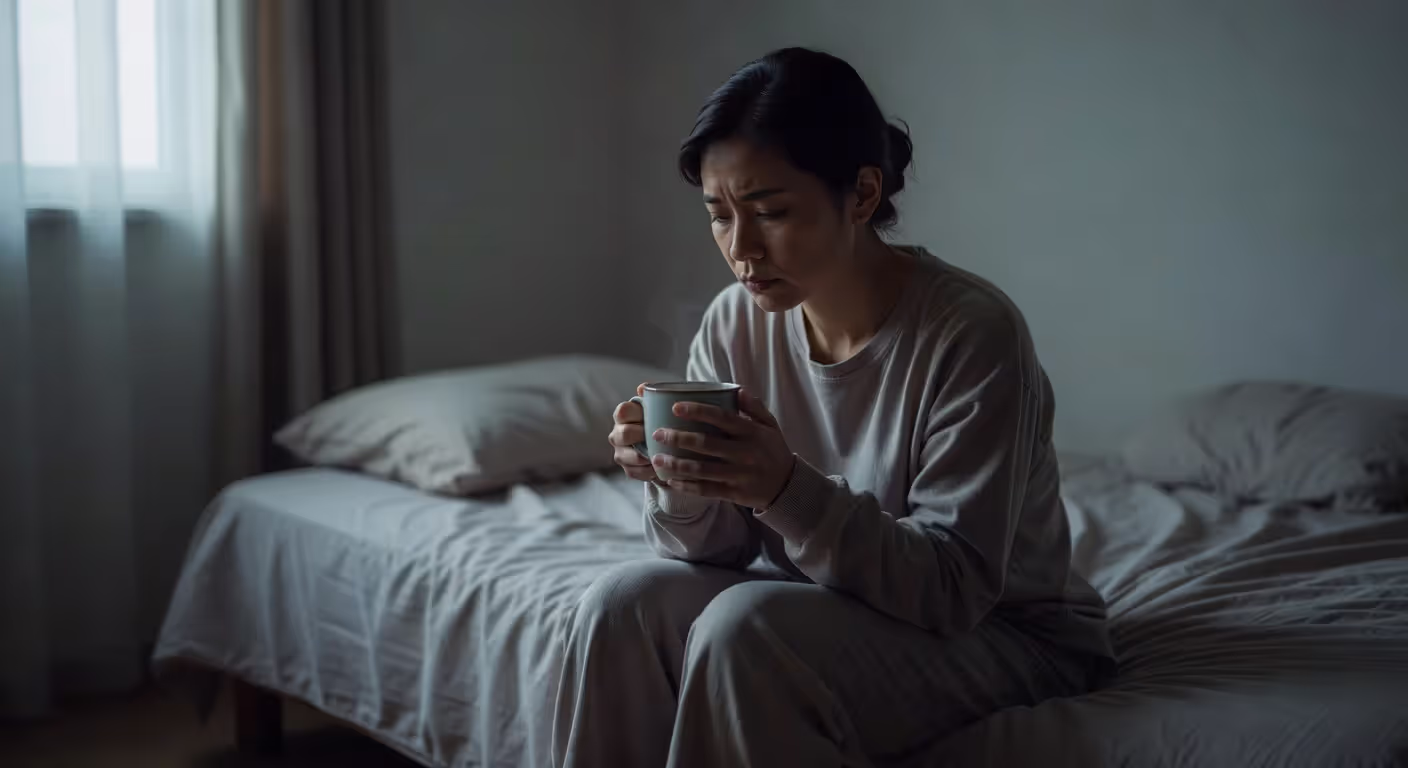 Person processing emotions after a breakup