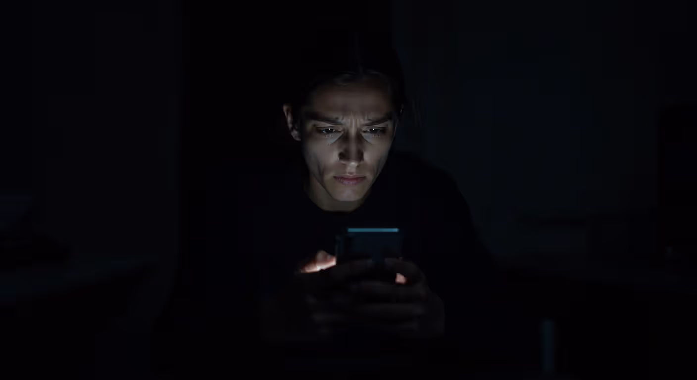 Person struggling with social media after breakup