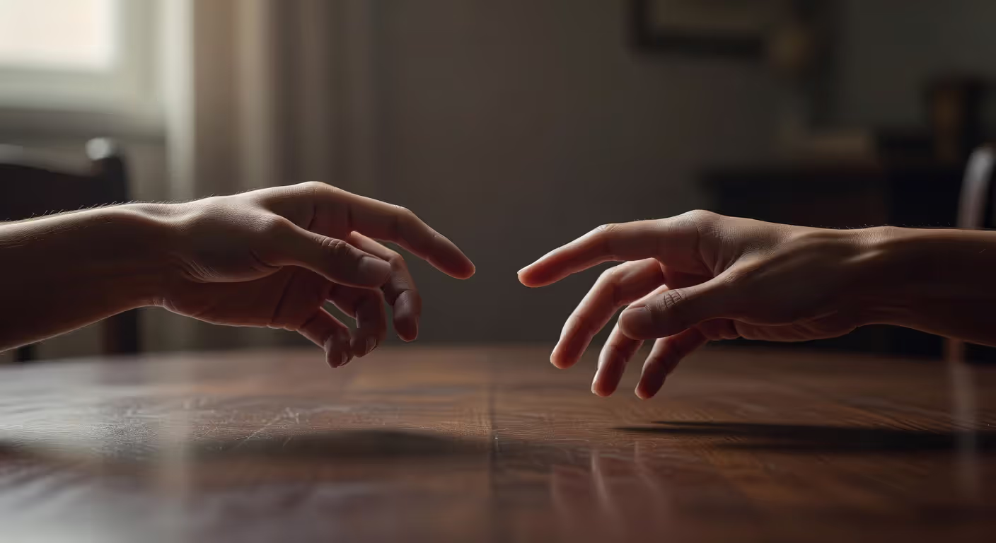 Symbolic representation of emotional distance between former partners
