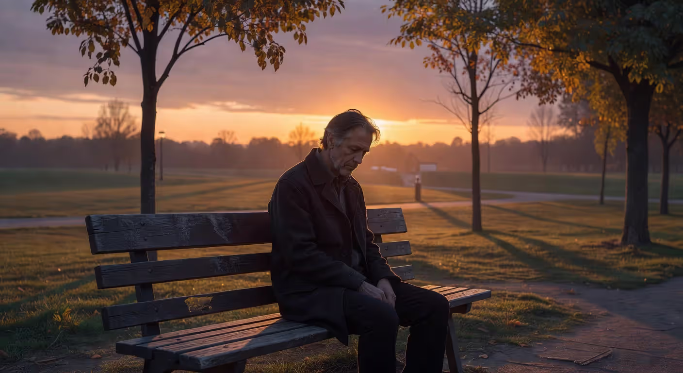 Person reflecting alone after a breakup