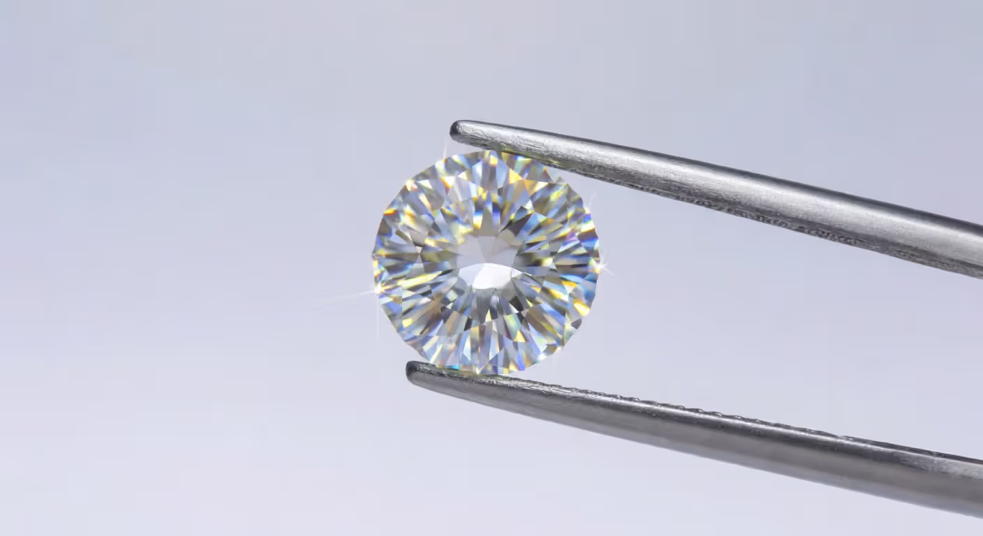 Lab-grown diamond showing brilliance and ethical sourcing option