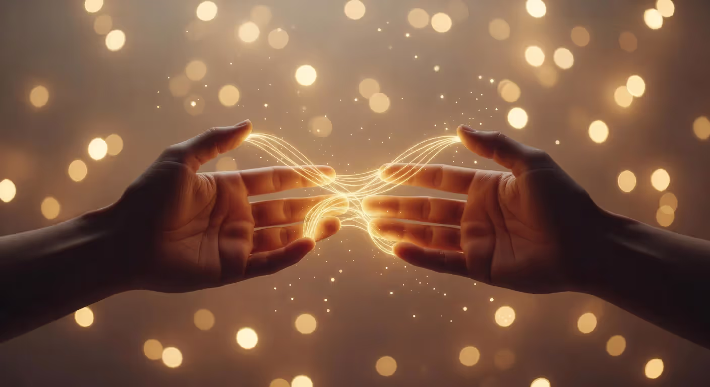 Symbolic representation of the energetic connection between soulmates