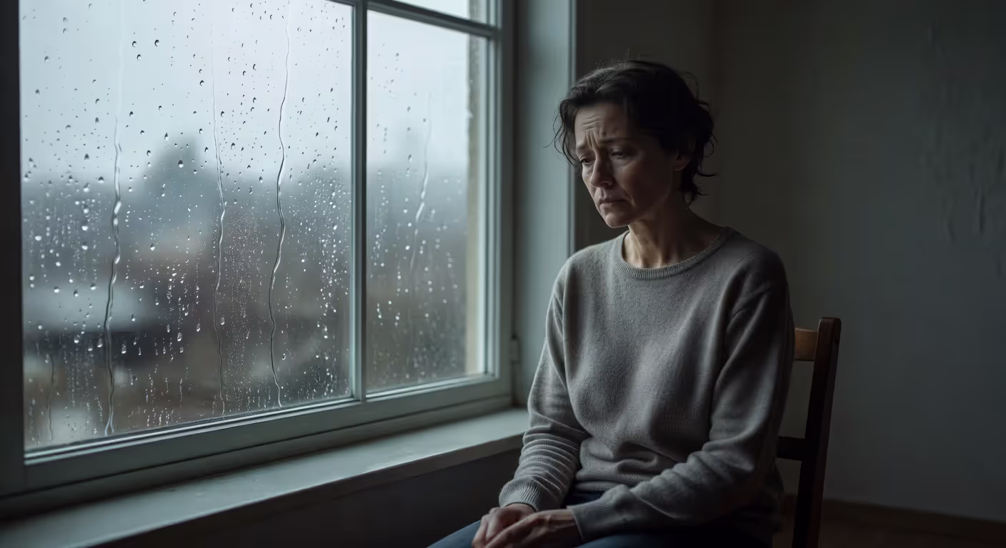 Individual reflecting on relationship difficulties