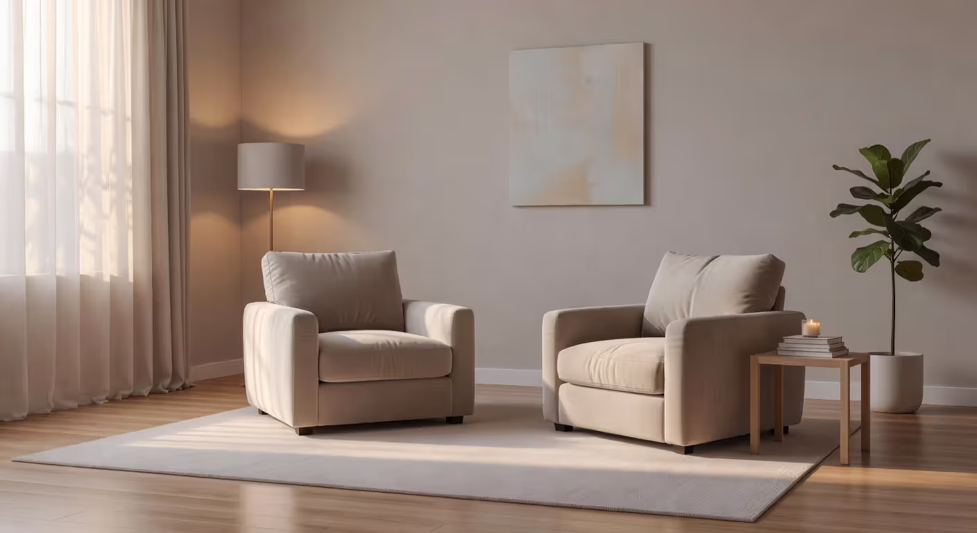 Couples therapy office setting for relationship conflict resolution