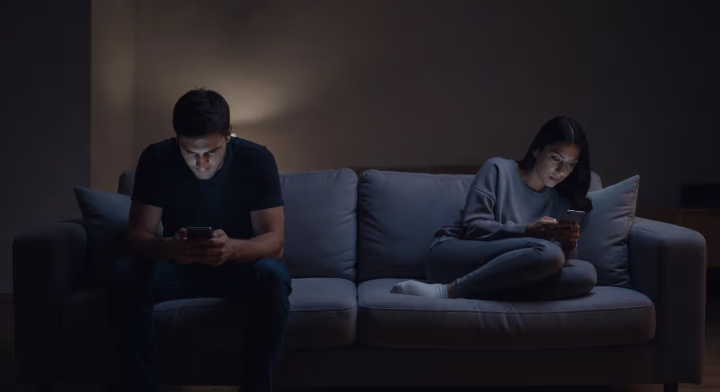 Common relationship mistake of digital distraction and disconnection